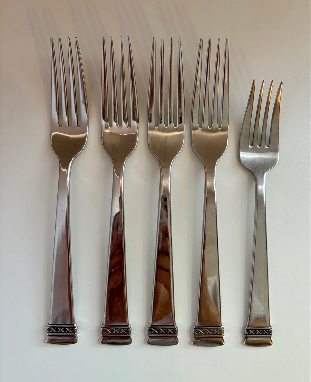 Oneida Cozumel Stainless Forks Set of 5